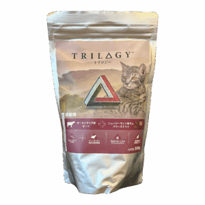 トリロジー 猫用 総合栄養食 ビーフ＋ラムフリーズドライ 300g