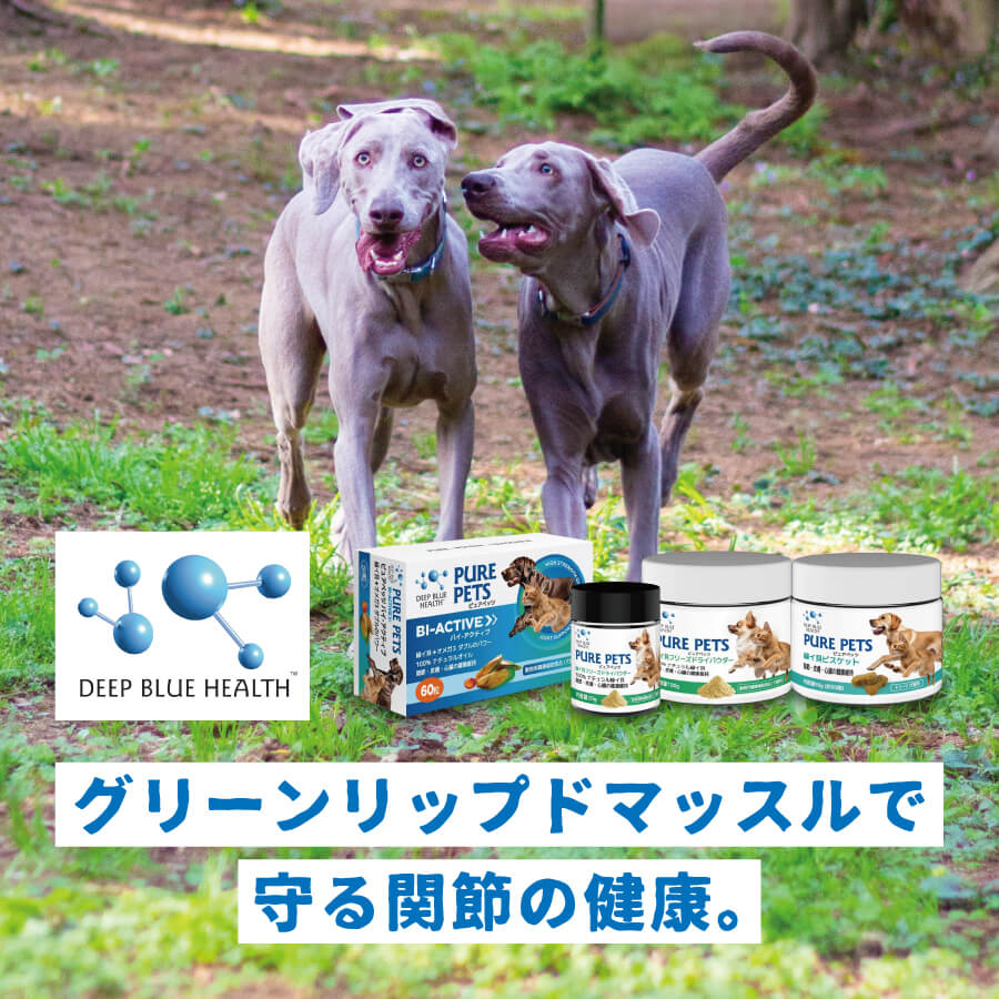 DEEP BLUE HEALTH - グリーンリップドマッスルで守る関節の健康。